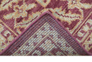 Custom Made Traditional Turkish Maroon And Beige Hand Knotted Wool Rug
