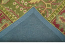 Custom Made Tree of life Green And Red Traditional Design Hand Tufted Wool Rug