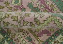 Custom Made Tree of life Traditional Floral Light Purple, Green, Olive and Beige Hand Tufted wool Area Rug