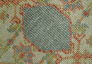 Custom Made Turkish Design Beige and Blue Hand Knotted Wool Rug