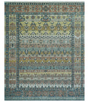 Custom Made Turkish Design Multi color Hand Knotted Wool Rug
