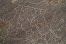 Custom Made Vintage Style Tree of life Brown And Beige Hand Knotted Wool Rug