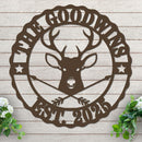 Custom Name and Est Date with Deer Design