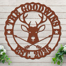 Custom Name and Est Date with Deer Design