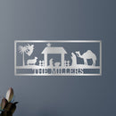 Custom Metal Wall Art - Personalized Nativity Sign