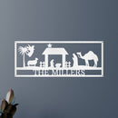 Custom Metal Wall Art - Personalized Nativity Sign