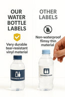 Design Your Own Water Bottle Labels - Upload Logo or Photo