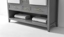 Hayley Bathroom Vanity with Sink and Carrara White Marble Top Cabinet Set Villohome