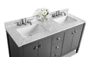Kayleigh Bathroom Vanity with Sink and Carrara White Marble Top Cabinet Set