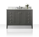 Shelton Bathroom Vanity with Sink and Carrara White Marble Top Cabinet Set