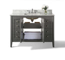 Shelton Bathroom Vanity with Sink and Carrara White Marble Top Cabinet Set