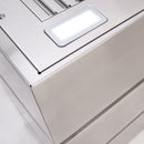 Akicon 30" Stainless Steel Wall Mount Range Hood, 3 Stacks Kitchen Hood with 600 CFM Vent Motor