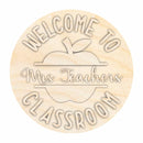 Unfinished Wood Custom Name Classroom Sign Kit | Wood Craft Cutouts | 1/4" Thick |