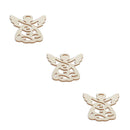 3 Angels Unfinished Wooden Shapes Craft Cutouts DIY 3D Plaques 4 Inches