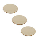 3 Circles Unfinished Wooden Shapes Craft Cutouts DIY Unpainted 3D Plaques 4 Inches