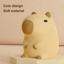 Cute beige plush capybara night light for bedroom kids room