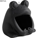 Cute black and gold cartoon animal ceramic ashtray living room decor