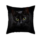 Cute black cat pillowcases bedroom animal print cushion covers
