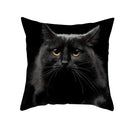Cute black cat pillowcases bedroom animal print cushion covers