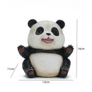 Cute black & white panda baby figurine – living room decor