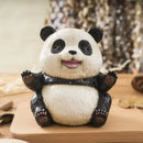 Cute black & white panda baby figurine – living room decor