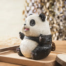 Cute black & white panda baby figurine – living room decor