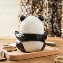 Cute black & white panda baby figurine – living room decor