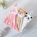Cute cartoon animal hand towel set for kitchen and bathroom decor