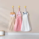 Cute cartoon animal hand towel set for kitchen and bathroom decor