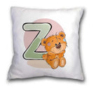 Cute cartoon bear alphabet pillow case white bedroom decor