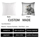 Cute cat anime pillow case – bedroom and living room square cushion