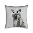 Cute cat anime pillow case – bedroom and living room square cushion