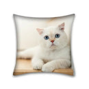 Cute cat anime pillow case – bedroom and living room square cushion