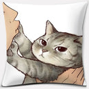 Cute cat kiss love cartoon pillowcase set – bedroom decor