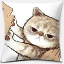Cute cat kiss love cartoon pillowcase set – bedroom decor