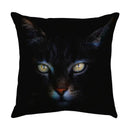 Cute cat sofa cotton linen cushion cover living room pillow case