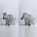 Cute fat zebra resin animal figurine set living room decor