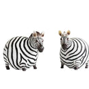 Cute fat zebra resin animal figurine set living room decor