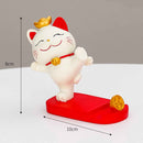 Fortune Cat Phone Stand – Cute Japanese Maneki Neko Decor Gift