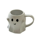 Cute ghost white ceramic mug set kitchen coffee cups