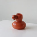 Cute glass ball candle holder living room ceramic decor