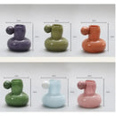 Cute glass ball candle holder living room ceramic decor