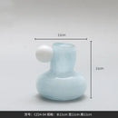 Cute glass ball candle holder living room ceramic decor
