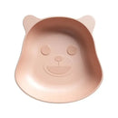 Cute green bear shape fruit plate set of 4 kitchen snack dish