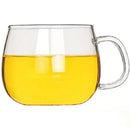Cute letter glass mug kitchen printed fruit and flower drinkware