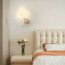 Cute monkey tree wall lamp bedroom cloud shape light