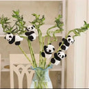 Cute panda plush bamboo pendant black & white bedroom decoration