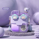 Cute pastel animal double-bin sippy cup kitchen kids water bottle