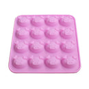 Cute pig head pink silicone cake mold kitchen ice cube tray