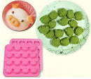 Cute pig head pink silicone cake mold kitchen ice cube tray